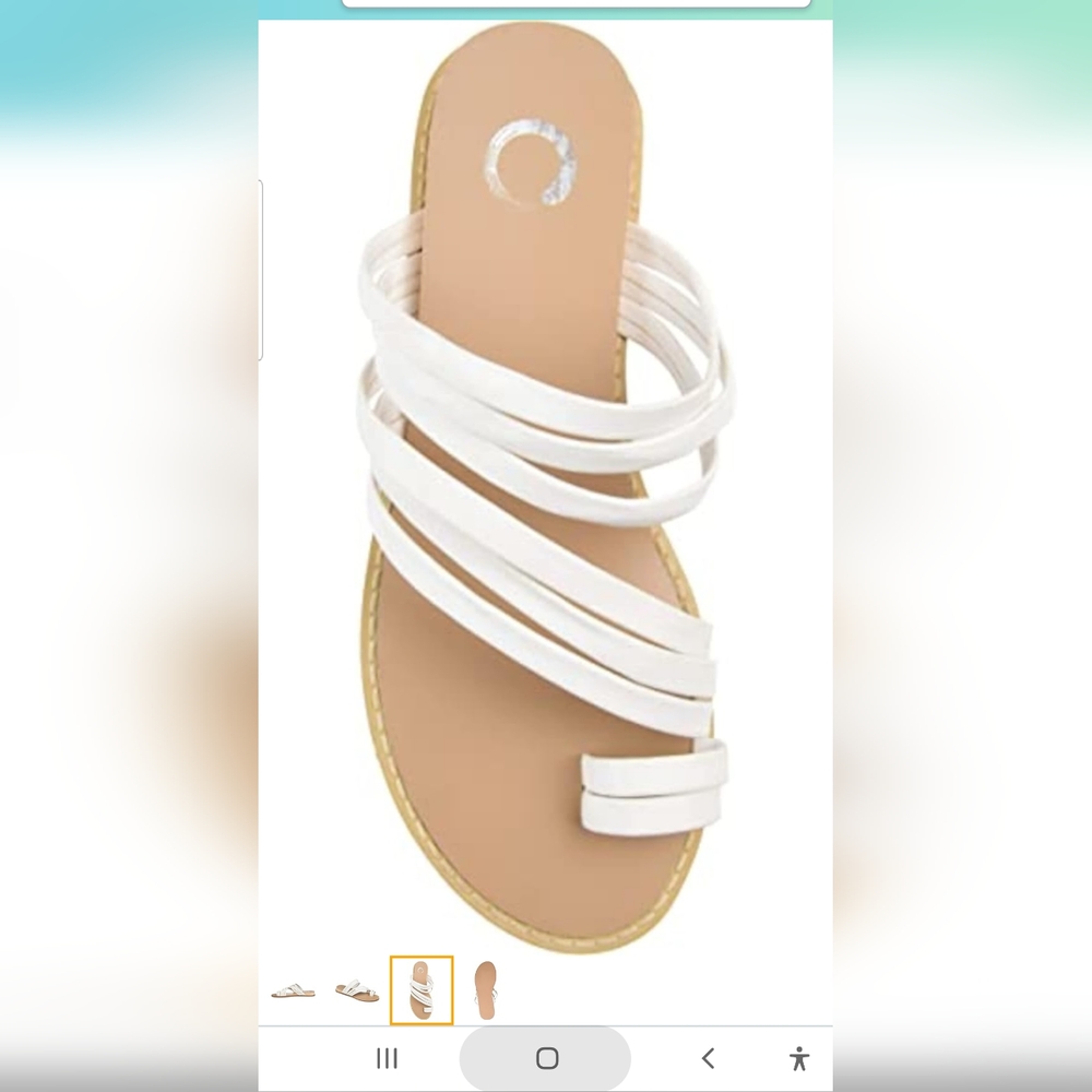 Journee Collection Consuelo Sandal Womens Flat Sandals New Size 10 Med